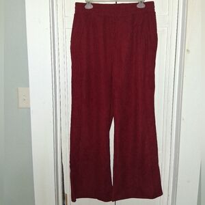HALARA Burgundy Wide Leg Pants